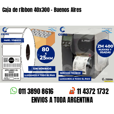 Caja de ribbon 40x300 - Buenos Aires