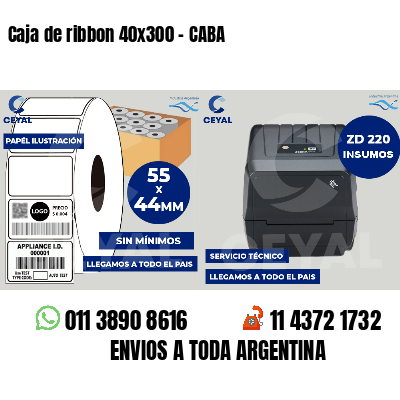 Caja de ribbon 40x300 - CABA