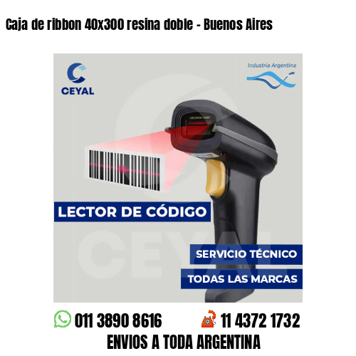 Caja de ribbon 40x300 resina doble - Buenos Aires