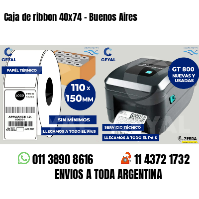Caja de ribbon 40x74 - Buenos Aires