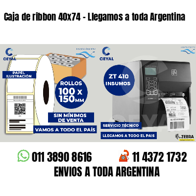 Caja de ribbon 40x74 - Llegamos a toda Argentina