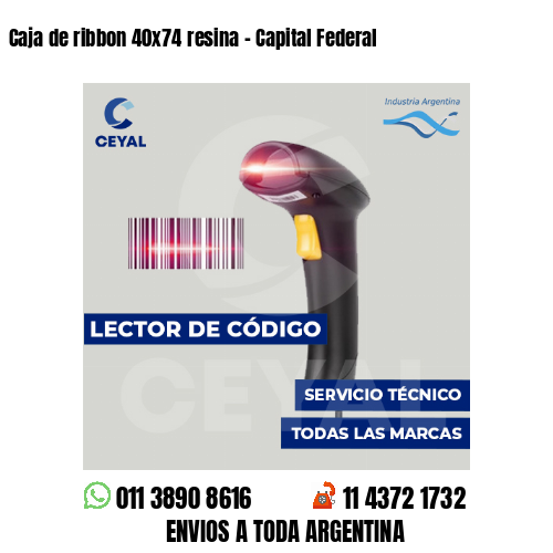 Caja de ribbon 40x74 resina - Capital Federal