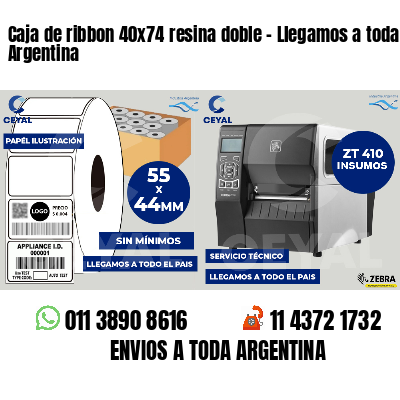 Caja de ribbon 40x74 resina doble - Llegamos a toda Argentina