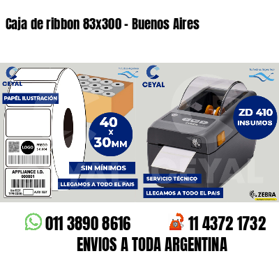 Caja de ribbon 83x300 - Buenos Aires