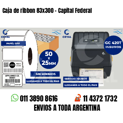 Caja de ribbon 83x300 - Capital Federal