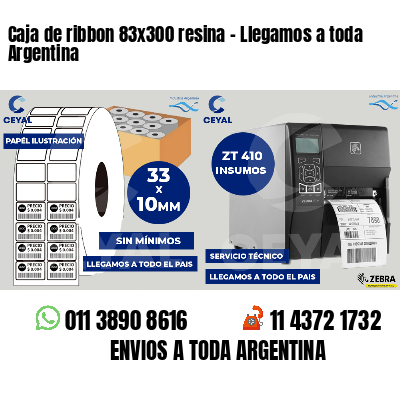 Caja de ribbon 83x300 resina - Llegamos a toda Argentina