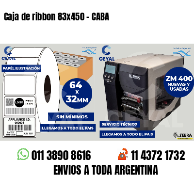 Caja de ribbon 83x450 - CABA