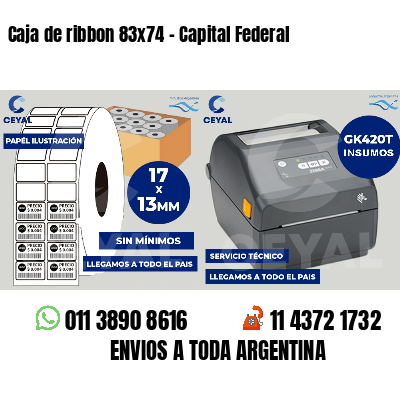 Caja de ribbon 83x74 - Capital Federal