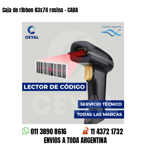 Caja de ribbon 83x74 resina - CABA