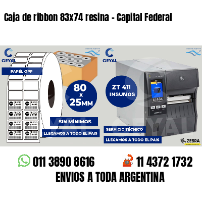 Caja de ribbon 83x74 resina - Capital Federal