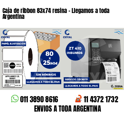 Caja de ribbon 83x74 resina - Llegamos a toda Argentina