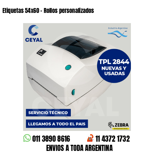 Etiquetas 54×60 – Rollos personalizados