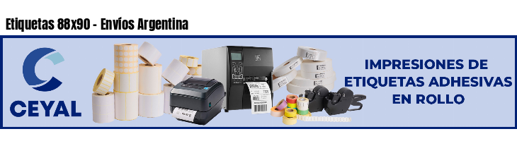 Etiquetas 88x90 - Envíos Argentina