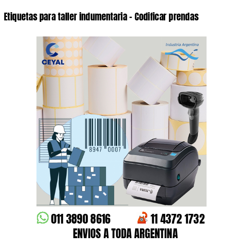 Etiquetas para taller indumentaria – Codificar prendas