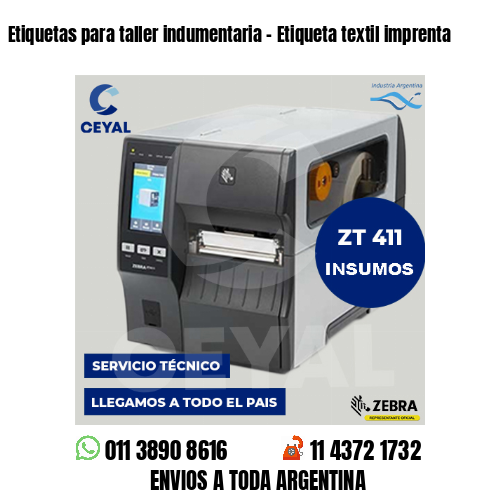 Etiquetas para taller indumentaria - Etiqueta textil imprenta
