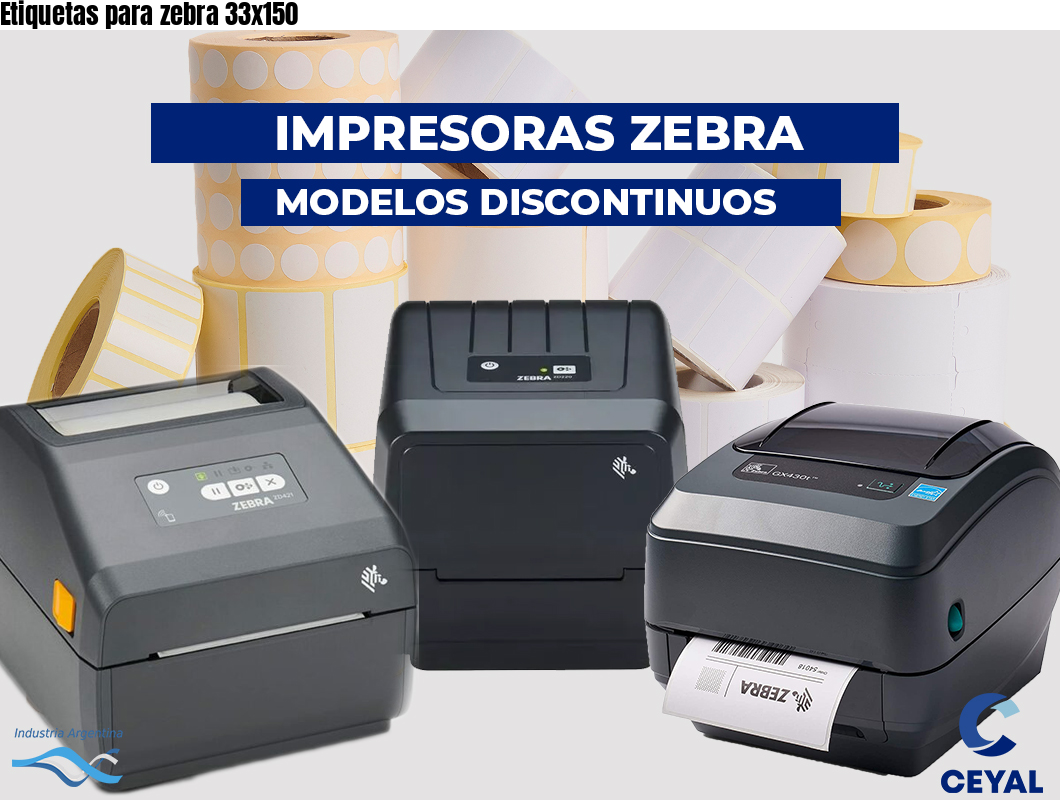 Etiquetas para zebra 33x150