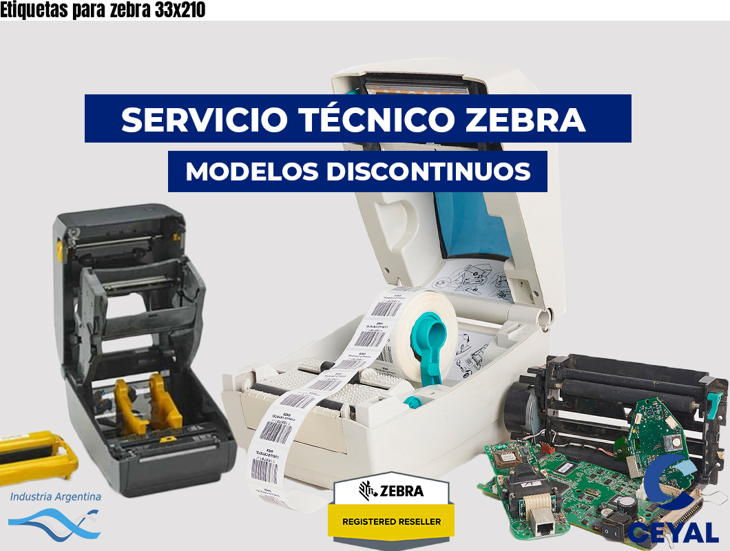 Etiquetas para zebra 33x210