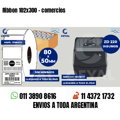 Ribbon 102x300 - comercios