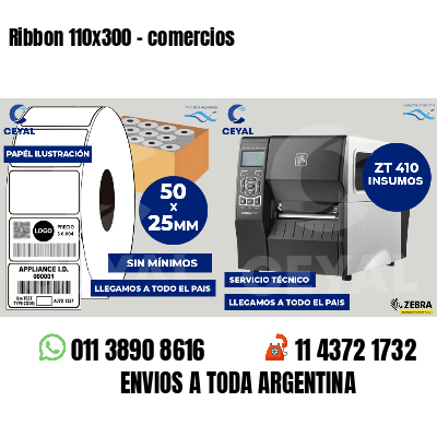 Ribbon 110x300 - comercios