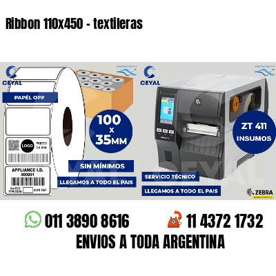 Ribbon 110x450 - textileras