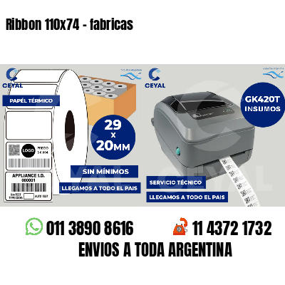 Ribbon 110x74 - fabricas