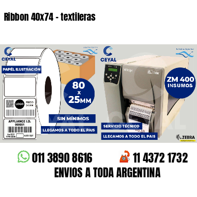 Ribbon 40x74 - textileras