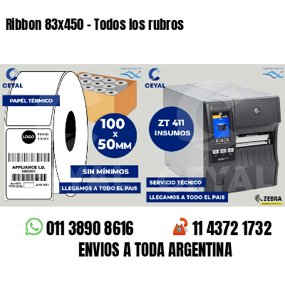 Ribbon 83x450 - Todos los rubros