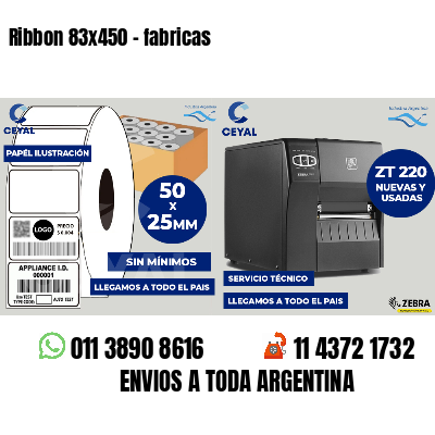 Ribbon 83x450 - fabricas