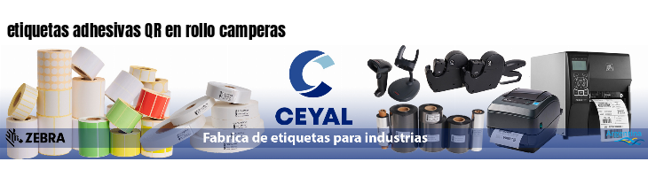 etiquetas adhesivas QR en rollo camperas