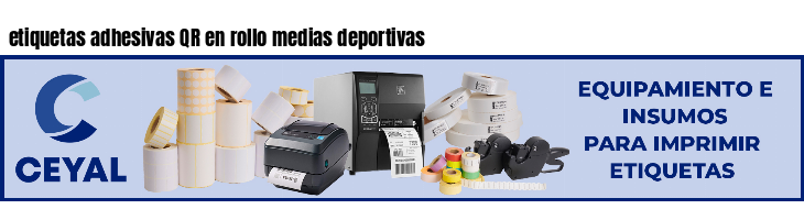 etiquetas adhesivas QR en rollo medias deportivas