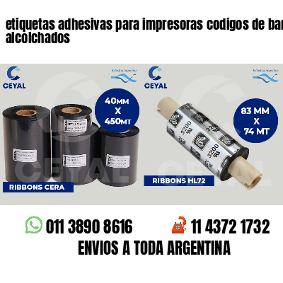 etiquetas adhesivas para impresoras codigos de barras alcolchados
