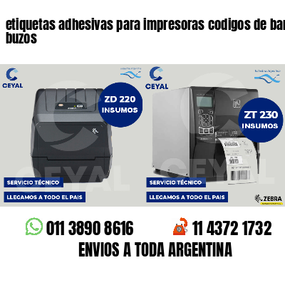 etiquetas adhesivas para impresoras codigos de barras buzos