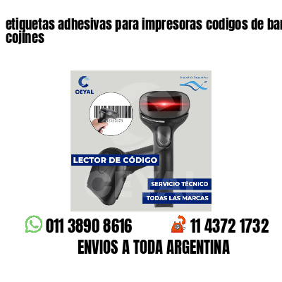 etiquetas adhesivas para impresoras codigos de barras cojines