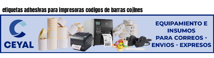 etiquetas adhesivas para impresoras codigos de barras cojines