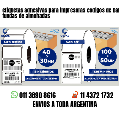 etiquetas adhesivas para impresoras codigos de barras fundas de almohadas
