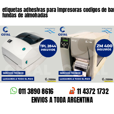 etiquetas adhesivas para impresoras codigos de barras fundas de almohadas