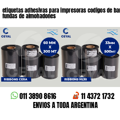 etiquetas adhesivas para impresoras codigos de barras fundas de almohadones