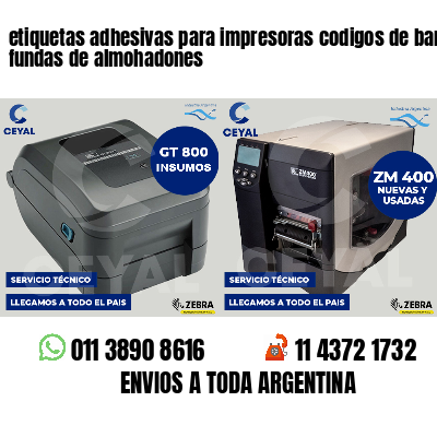 etiquetas adhesivas para impresoras codigos de barras fundas de almohadones