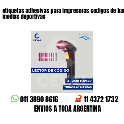 etiquetas adhesivas para impresoras codigos de barras medias deportivas