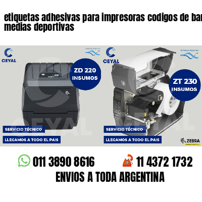 etiquetas adhesivas para impresoras codigos de barras medias deportivas