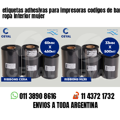 etiquetas adhesivas para impresoras codigos de barras ropa interior mujer