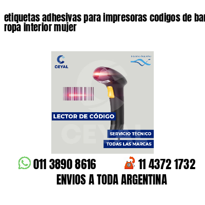 etiquetas adhesivas para impresoras codigos de barras ropa interior mujer