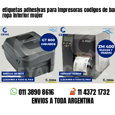 etiquetas adhesivas para impresoras codigos de barras ropa interior mujer