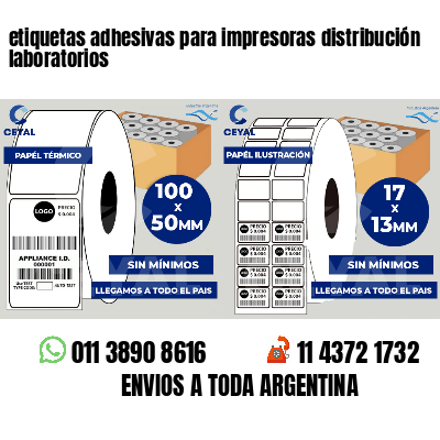 etiquetas adhesivas para impresoras distribución laboratorios
