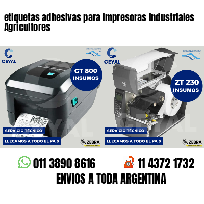 etiquetas adhesivas para impresoras industriales Agricultores