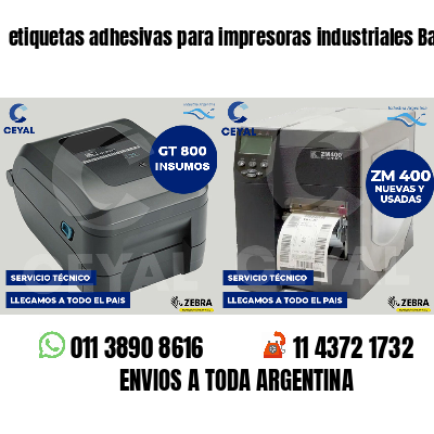etiquetas adhesivas para impresoras industriales Bares