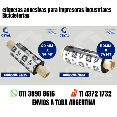 etiquetas adhesivas para impresoras industriales Bicicleterías