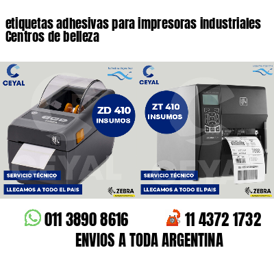 etiquetas adhesivas para impresoras industriales Centros de belleza