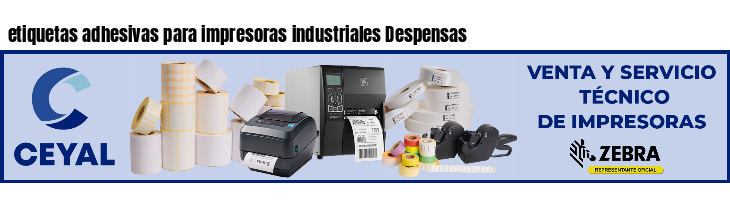 etiquetas adhesivas para impresoras industriales Despensas