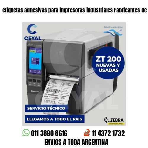 etiquetas adhesivas para impresoras industriales Fabricantes de calzado